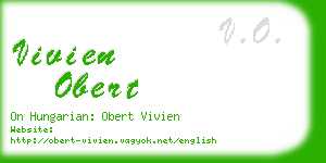 vivien obert business card